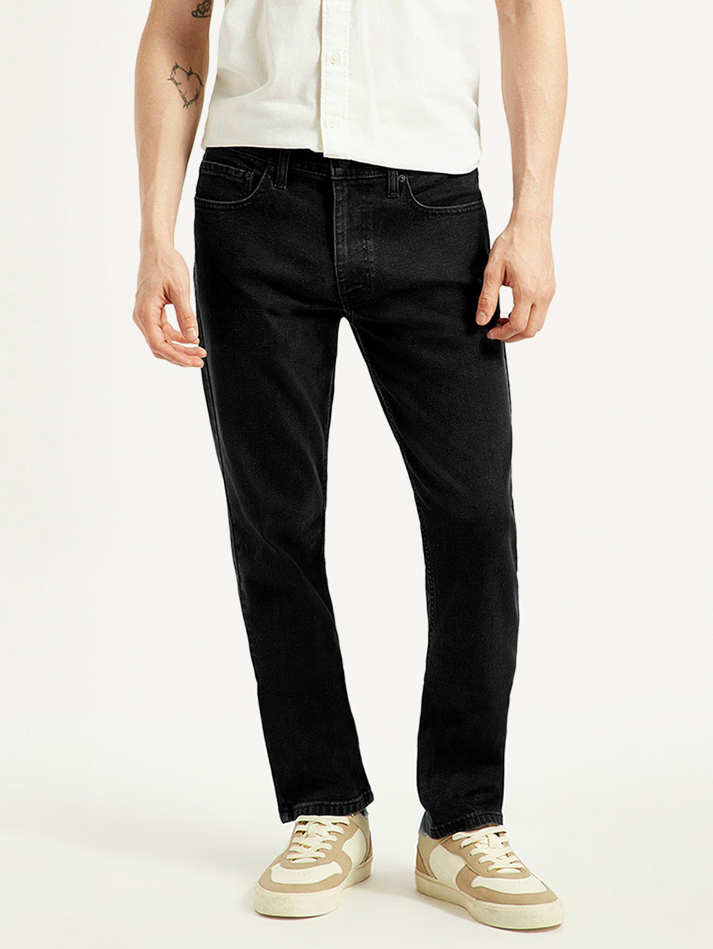 Men's 511 Grey Slim Fit Mid Rise Jeans - Front View