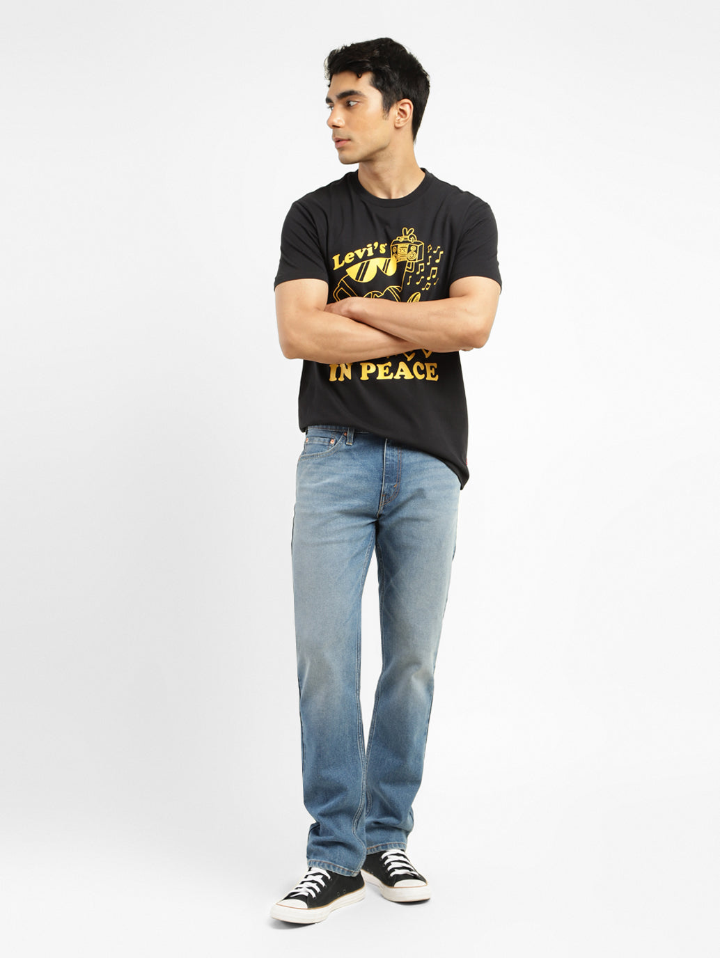 Men's 511 Blue Slim Fit Mid Rise Jeans