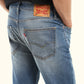 Men's 511 Blue Slim Fit Mid Rise Jeans - BackDetails View