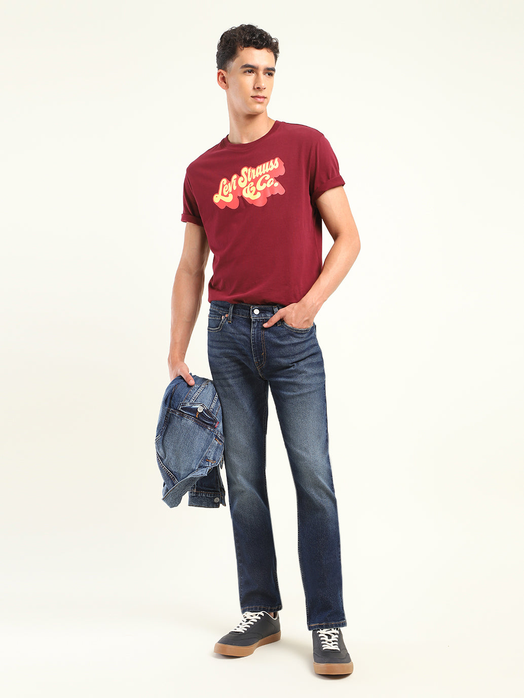 Men's 511 Blue Slim Fit Mid Rise Jeans