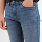 Men's 511 Blue Slim Fit Mid Rise Jeans - Detail View