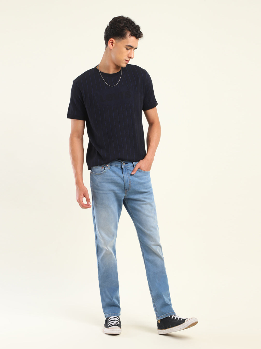 Men's 511 Blue Slim Fit Mid Rise Jeans - 20shot View