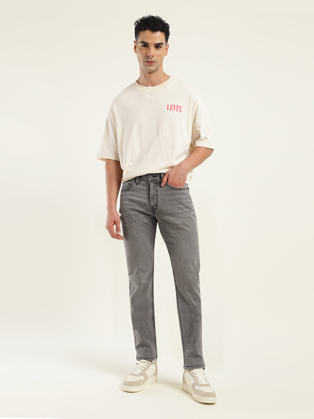 Men's 511 Grey Slim Fit Mid Rise Jeans