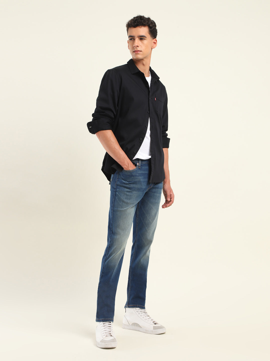 Men's 511 Blue Slim Fit Mid Rise Jeans