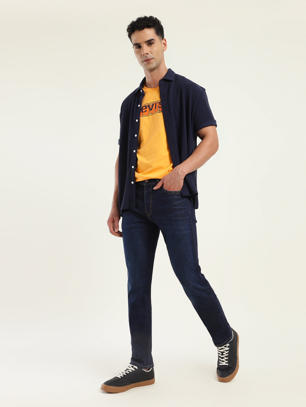 Men's 511 Blue Slim Fit Mid Rise Jeans