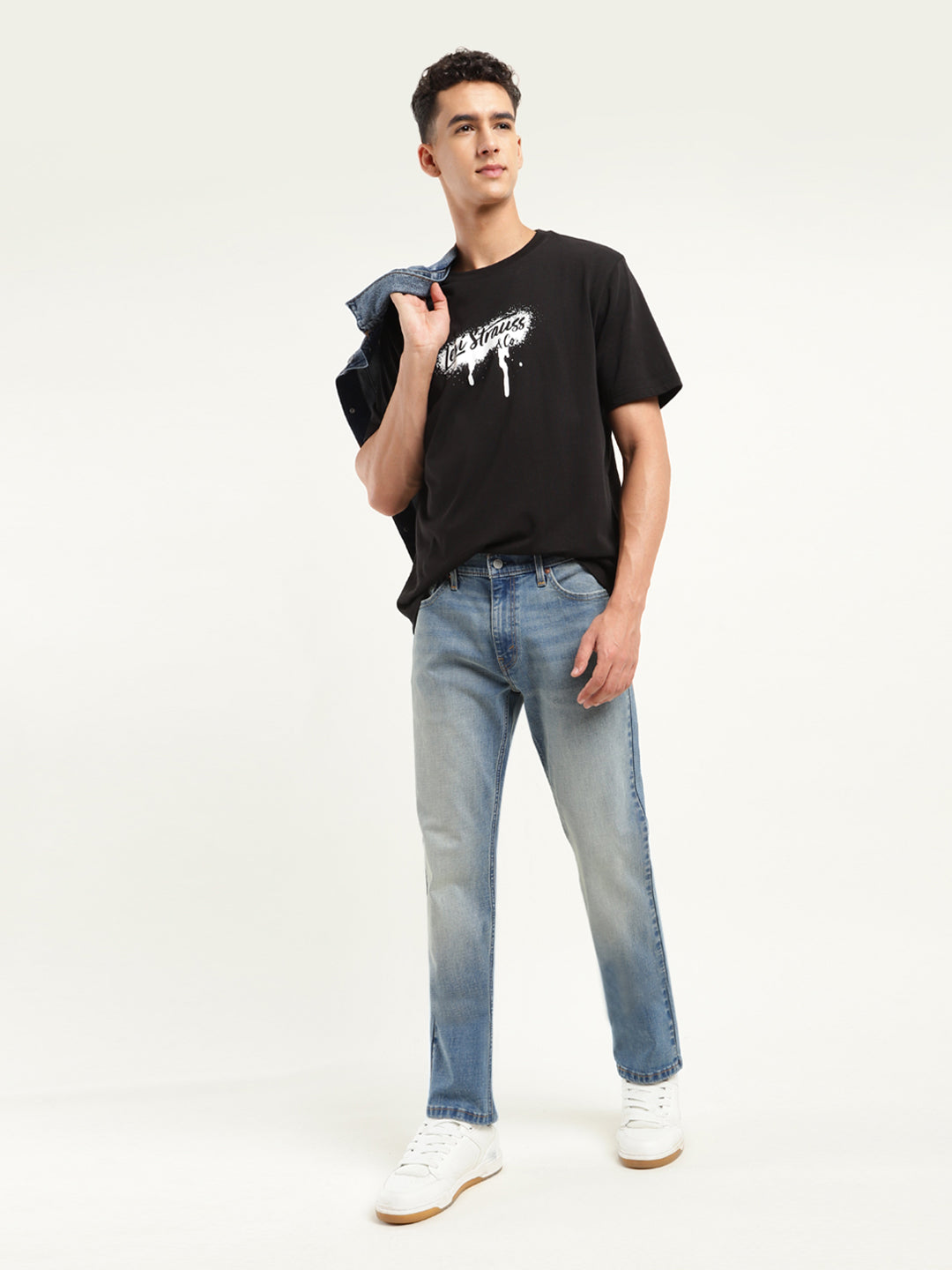 Men's 511 Blue Slim Fit Mid Rise Jeans