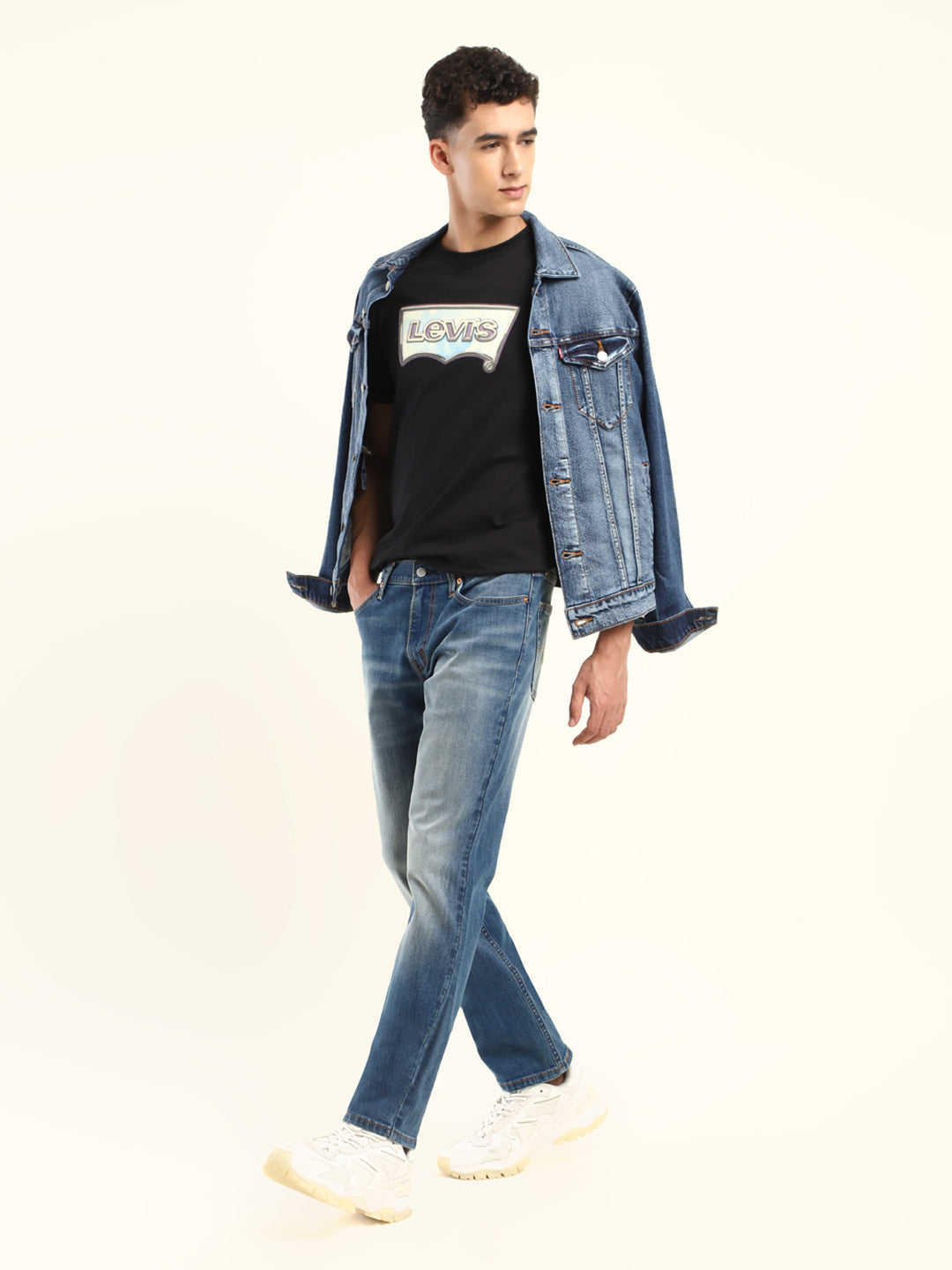 Men's 511 Blue Slim Fit Mid Rise Jeans