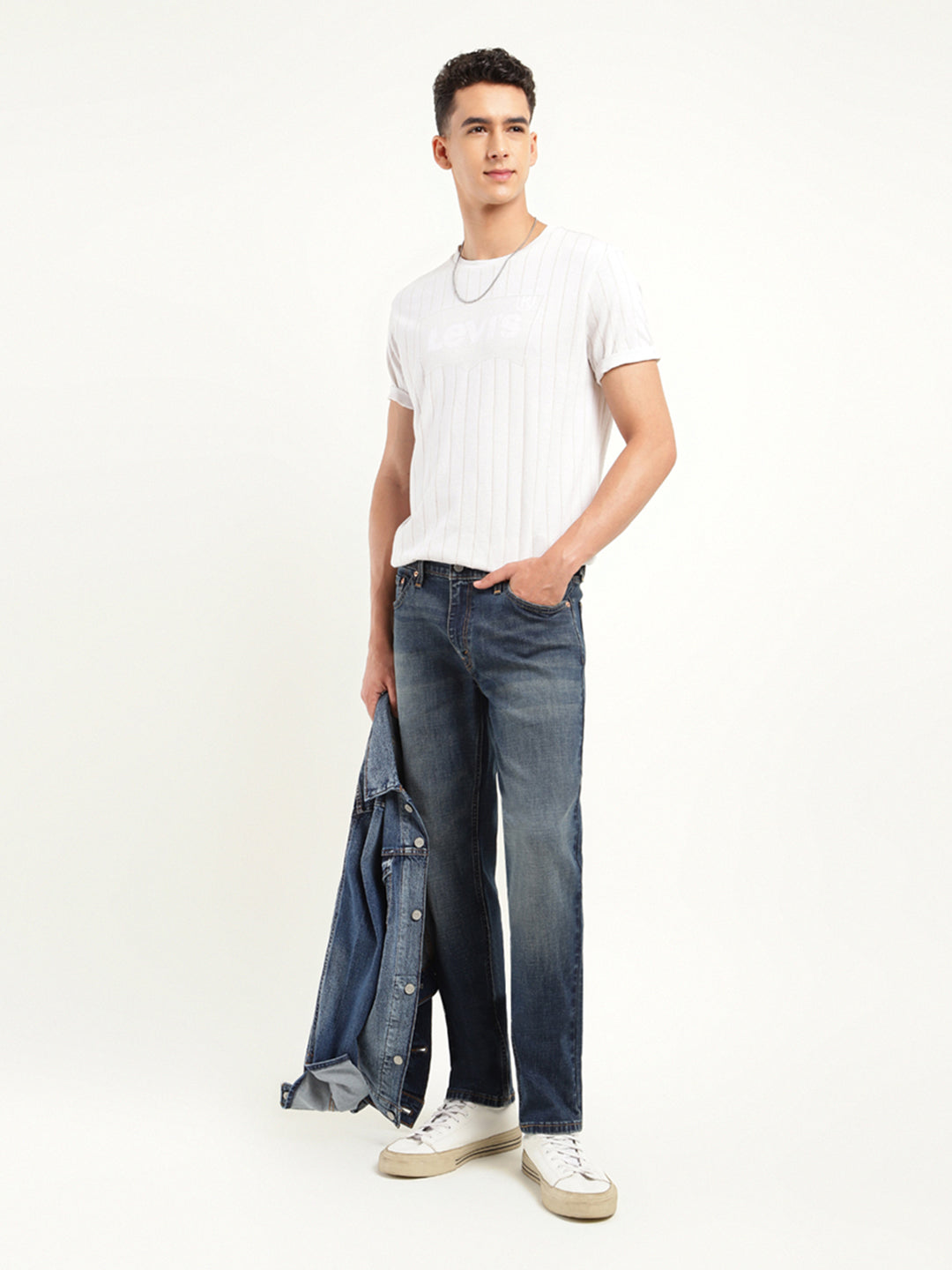 Men's 511 Blue Slim Fit Mid Rise Jeans