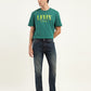 Men's 511 Blue Slim Fit Mid Rise Jeans - Front View