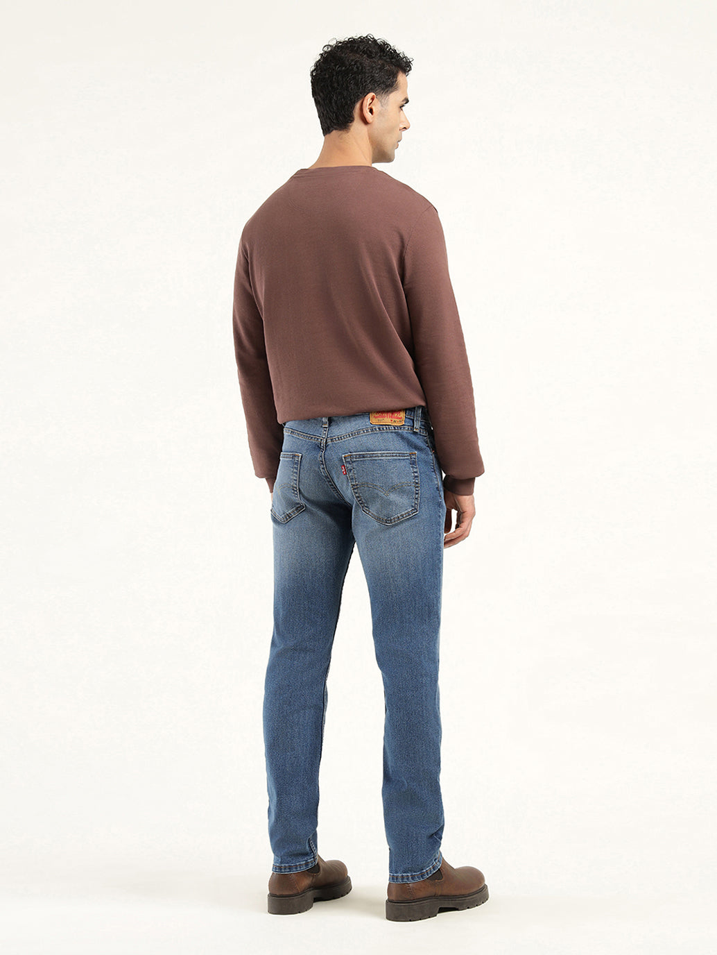 Men's 511 Indigo Slim Fit Mid Rise Jeans - Back View