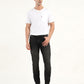 Men's 511 Black Slim Fit Mid Rise Jeans - Front View