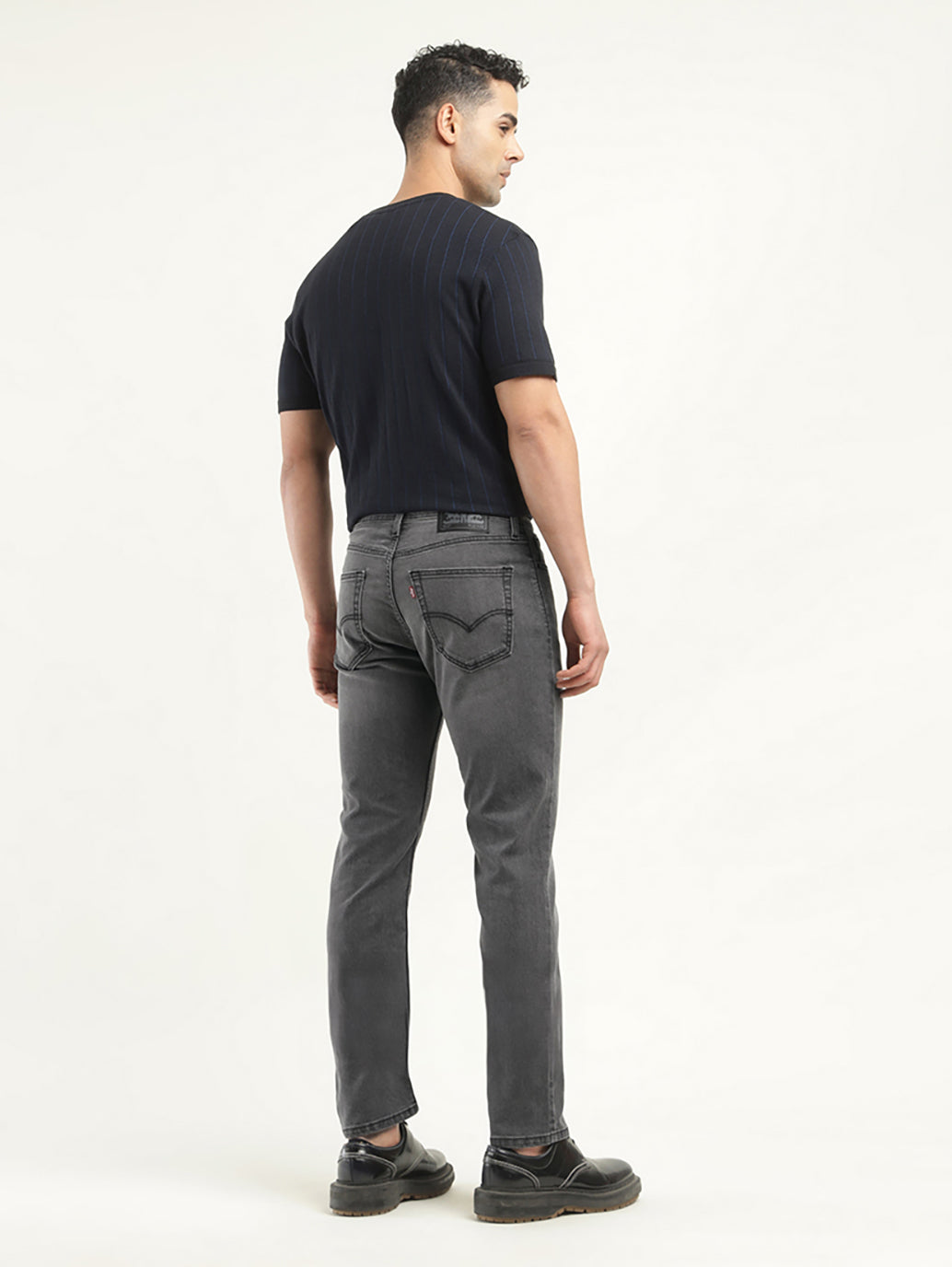 Men's 511 Black Slim Fit Mid Rise Jeans - Back View