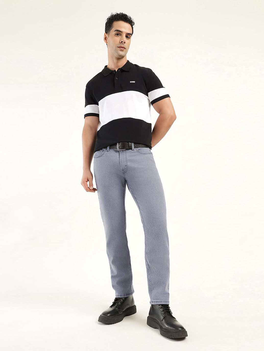 Men's 511 Grey Slim Fit Mid Rise Jeans - shot View