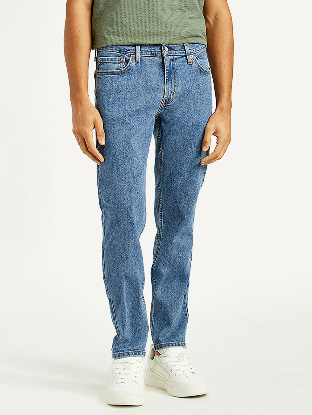 Men's 511 Med Indigo Slim Fit Mid Rise Jeans - Front View