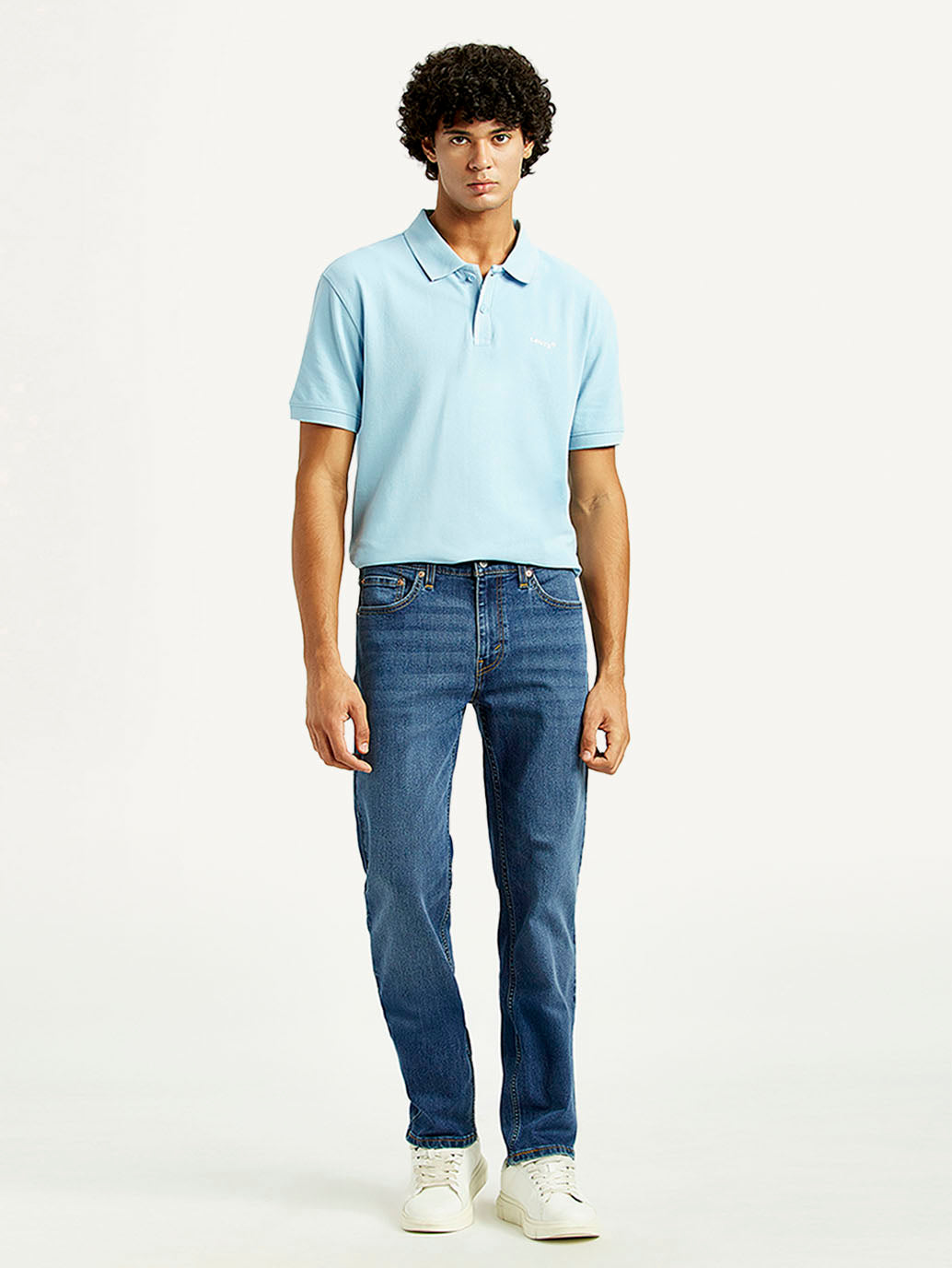 Men's 511 Med Indigo Slim Fit Mid Rise Jeans - Front View