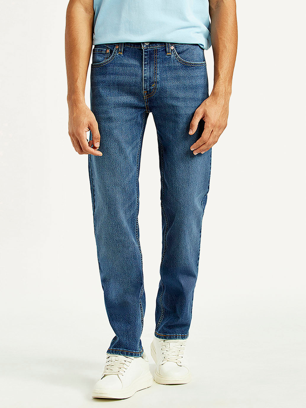 Men's 511 Med Indigo Slim Fit Mid Rise Jeans - Front View