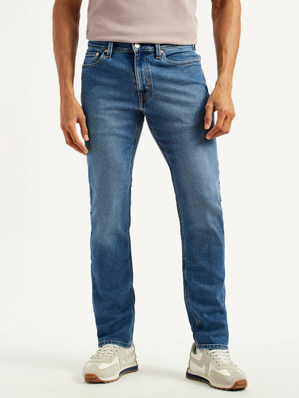 Men's 511 Med Indigo Slim Fit Mid Rise Jeans - Front View
