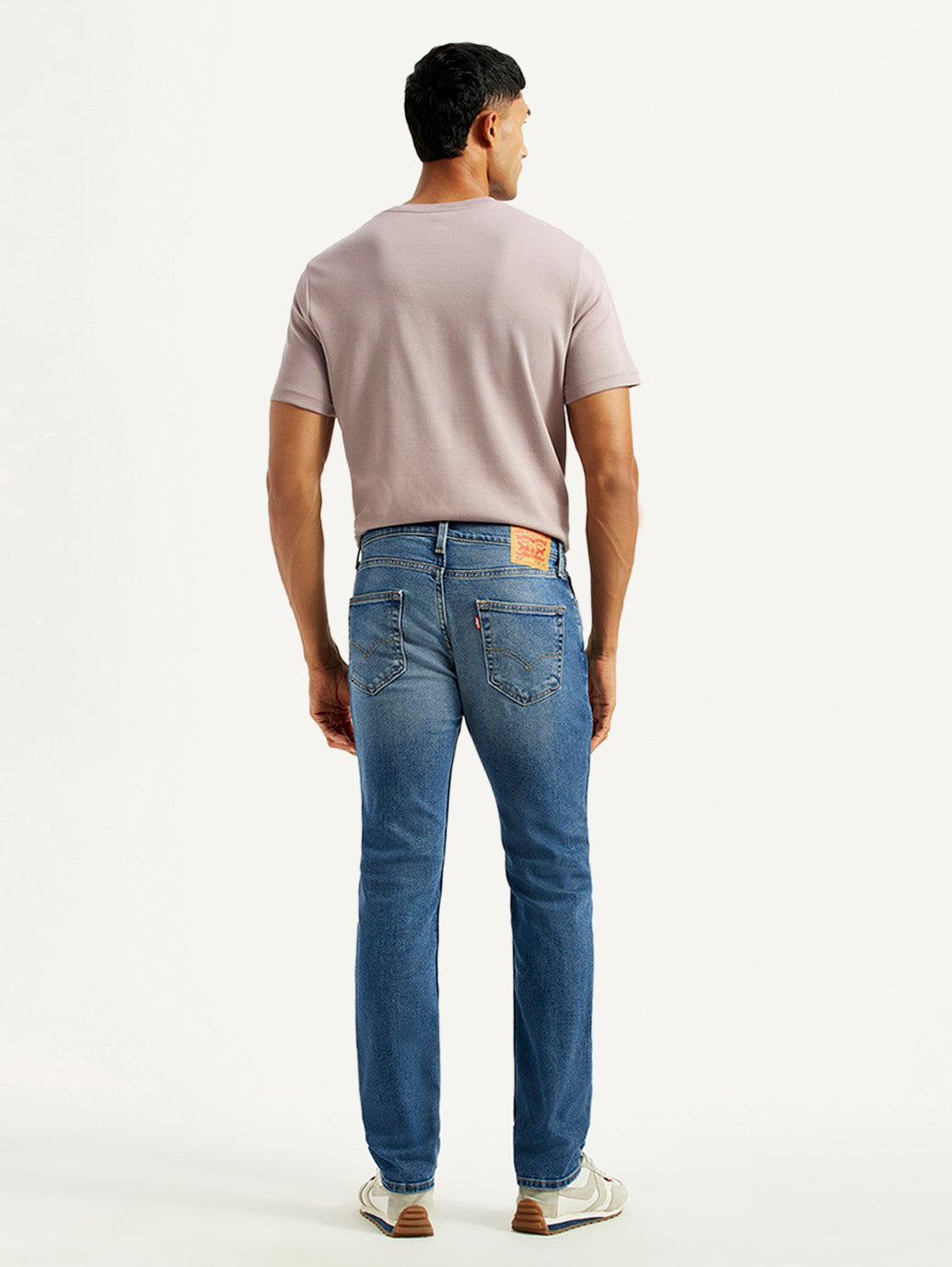Men's 511 Med Indigo Slim Fit Mid Rise Jeans - Back View