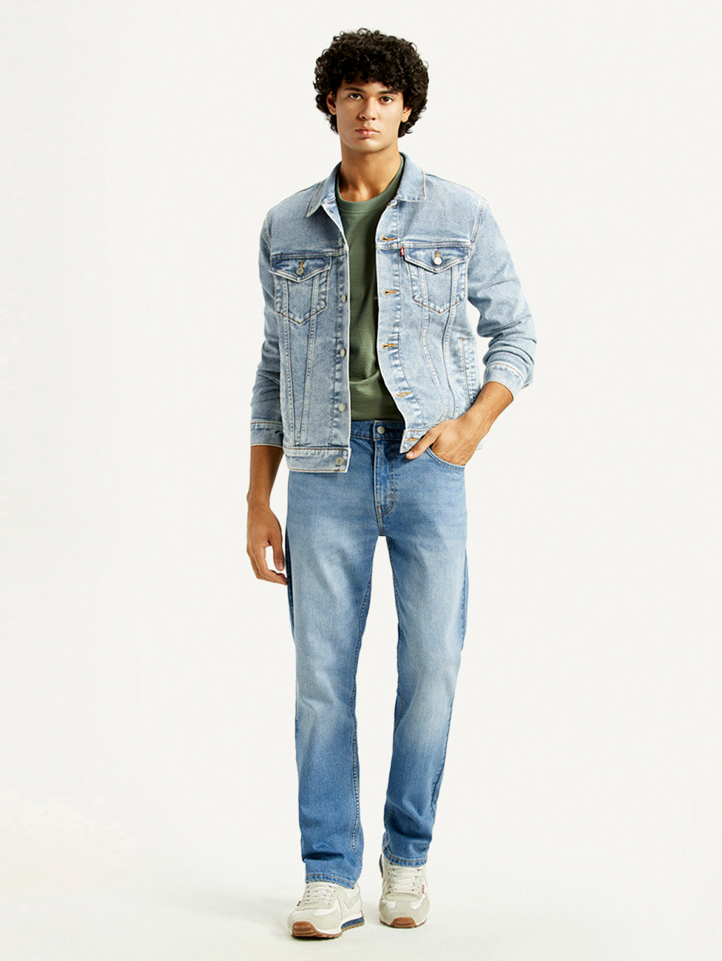 Men's 511 Light Indigo Slim Fit Mid Rise Jeans - Styleshot View