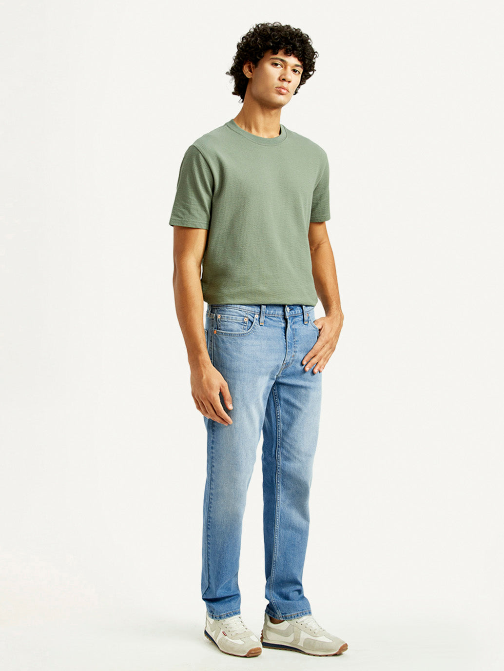 Men's 511 Light Indigo Slim Fit Mid Rise Jeans - Side View