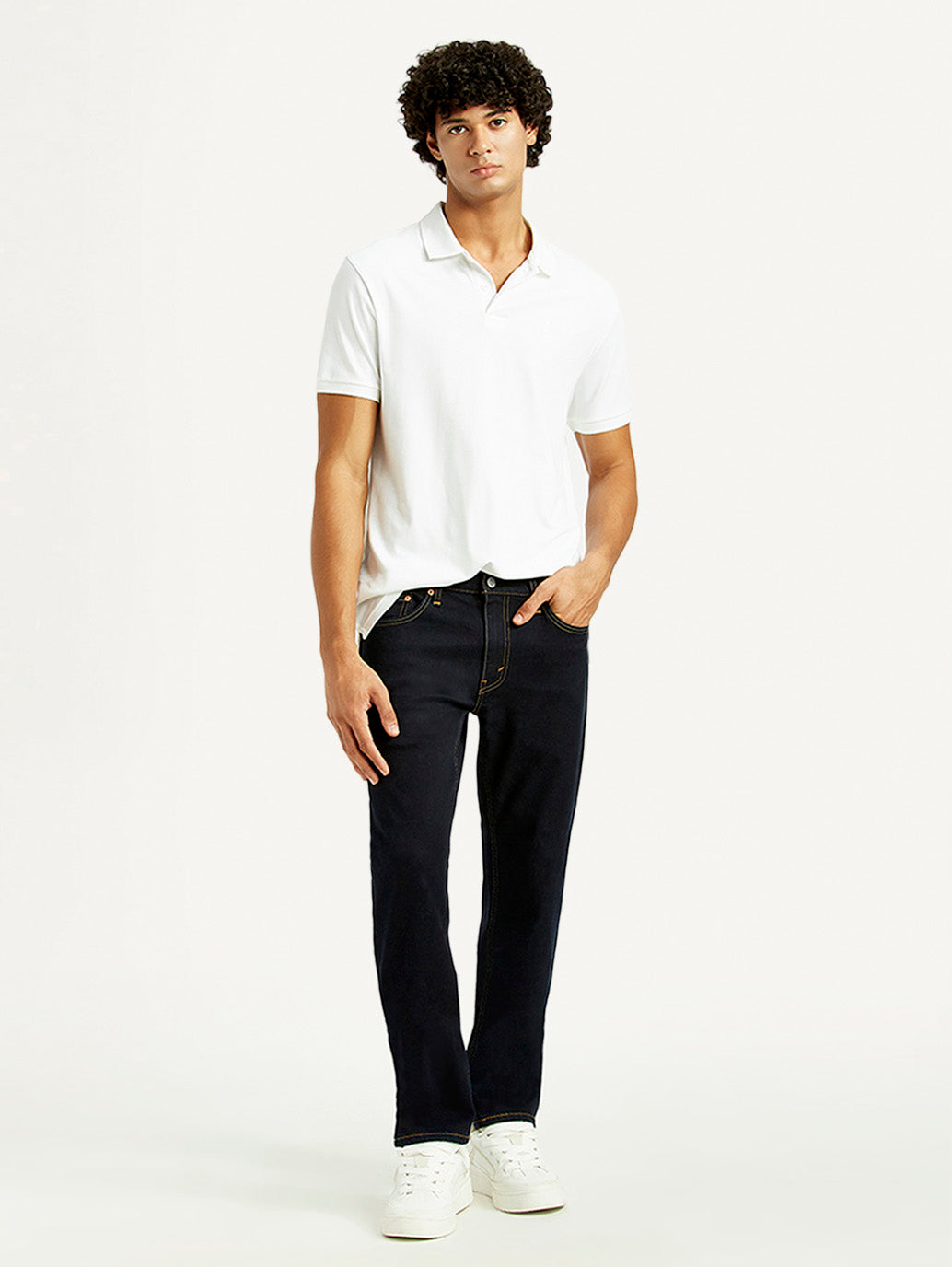 Men's 511 Dark Indigo Slim Fit Mid Rise Jeans - Styleshot View