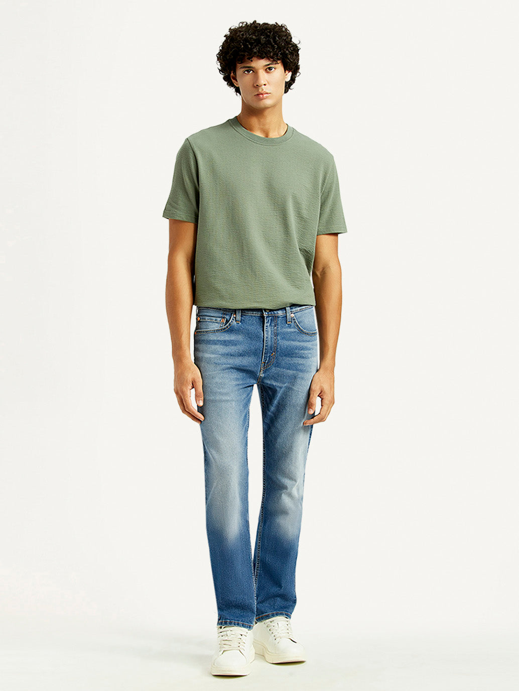 Men's 511 Med Indigo Slim Fit Mid Rise Jeans - Front View