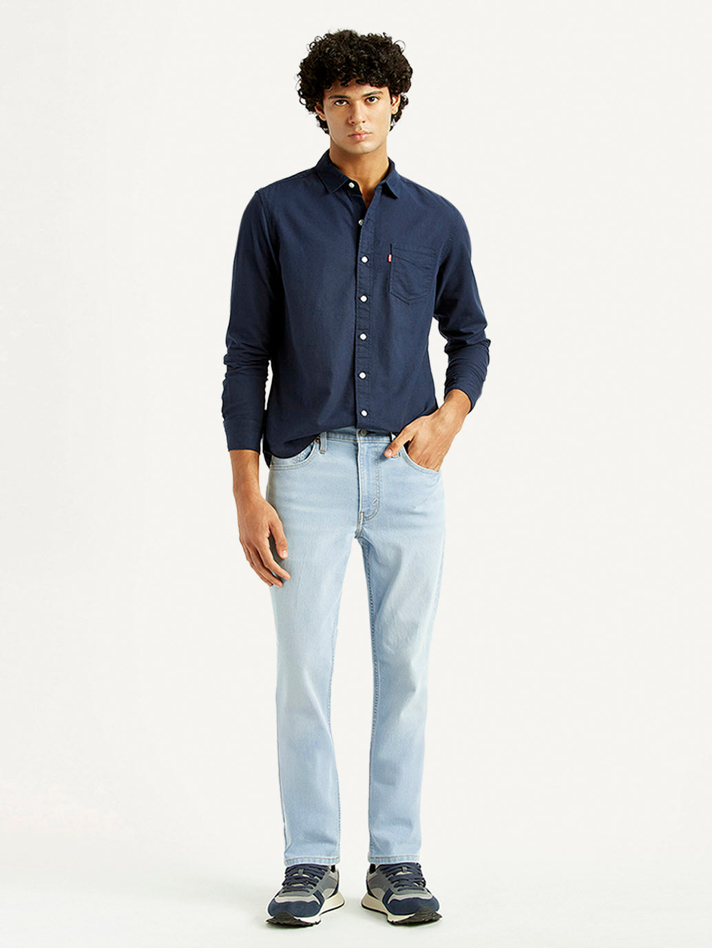 Men's 511 Light Indigo Slim Fit Mid Rise Jeans - Styleshot View