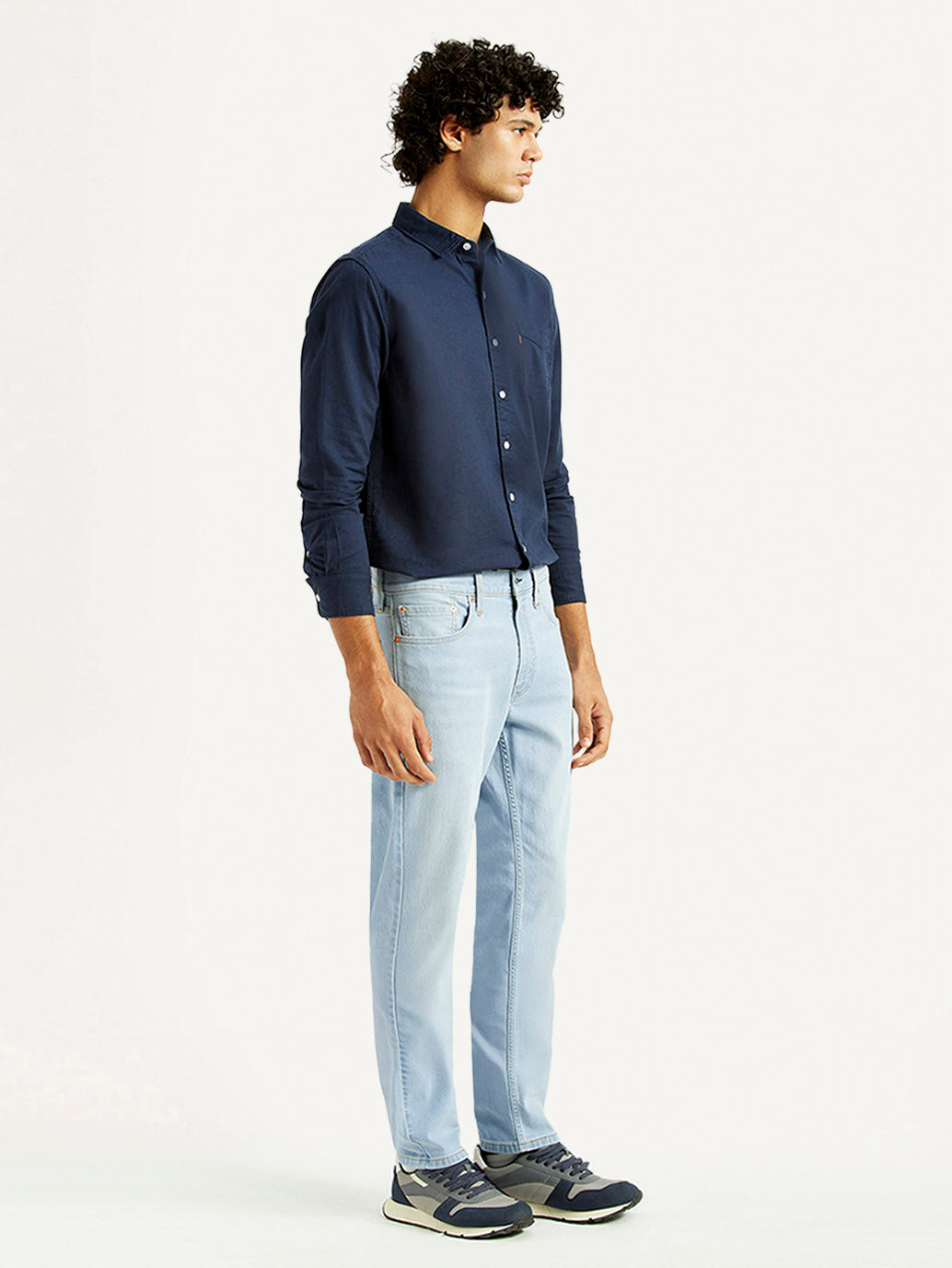 Men's 511 Light Indigo Slim Fit Mid Rise Jeans - Side View