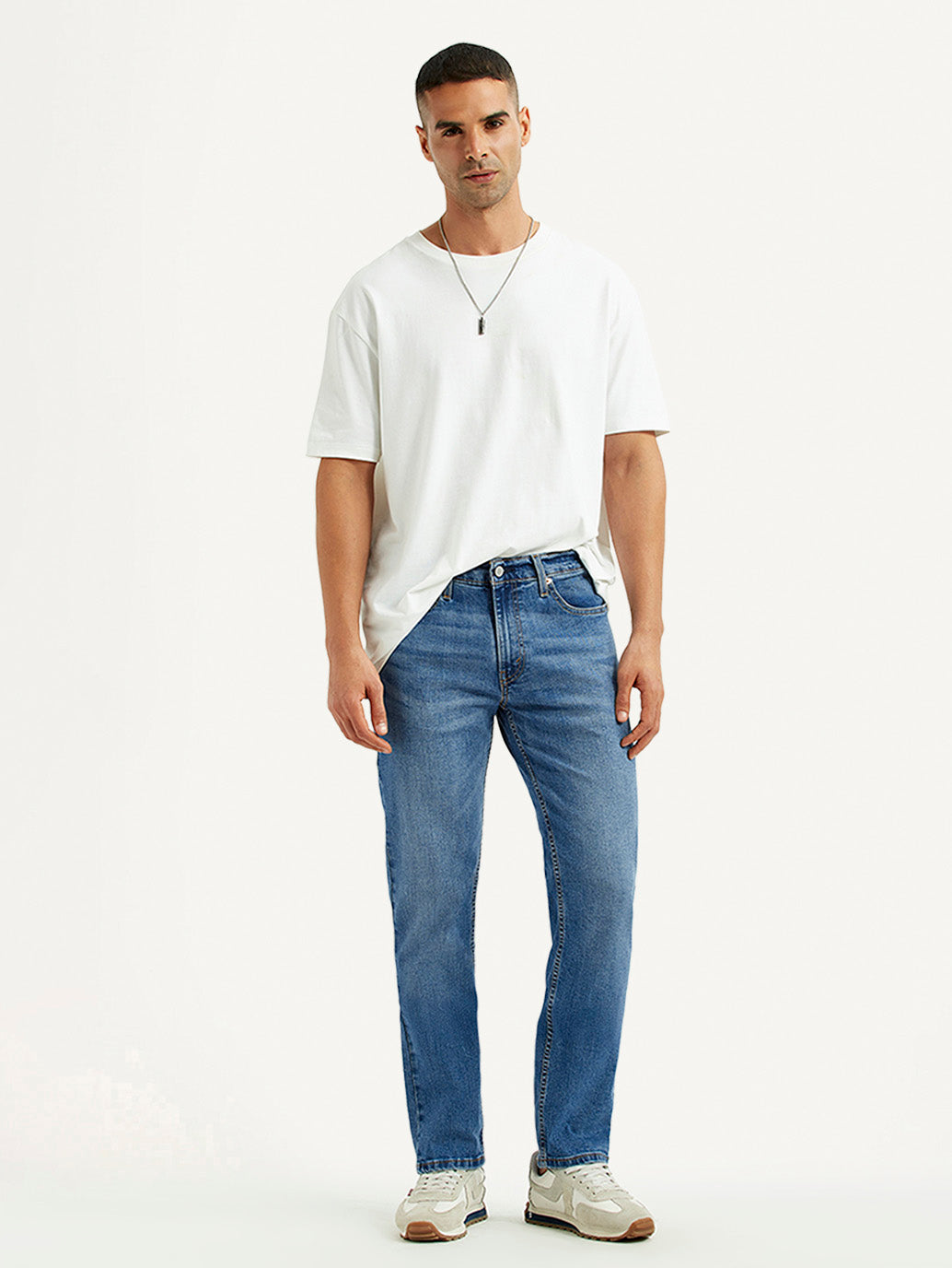 Men's 511 Med Indigo Slim Fit Mid Rise Jeans - Styleshot View