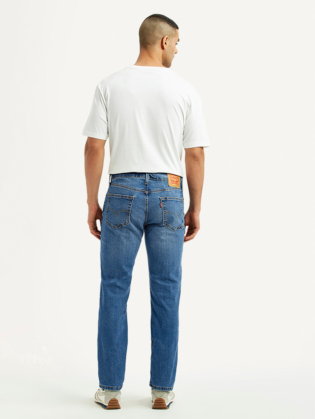 Men's 511 Med Indigo Slim Fit Mid Rise Jeans - Back View