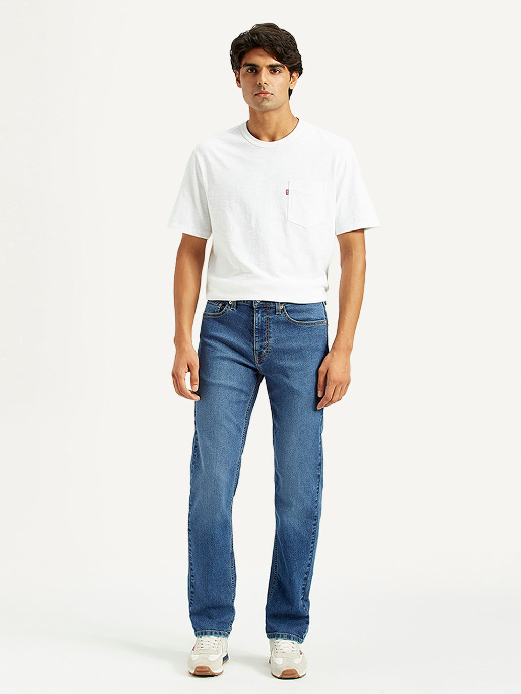 Men's 511 Med Indigo Slim Fit Mid Rise Jeans - Front View