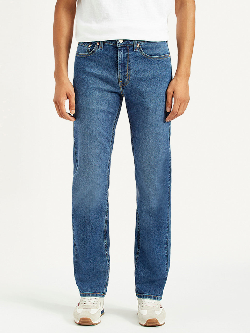 Men's 511 Med Indigo Slim Fit Mid Rise Jeans - Front View