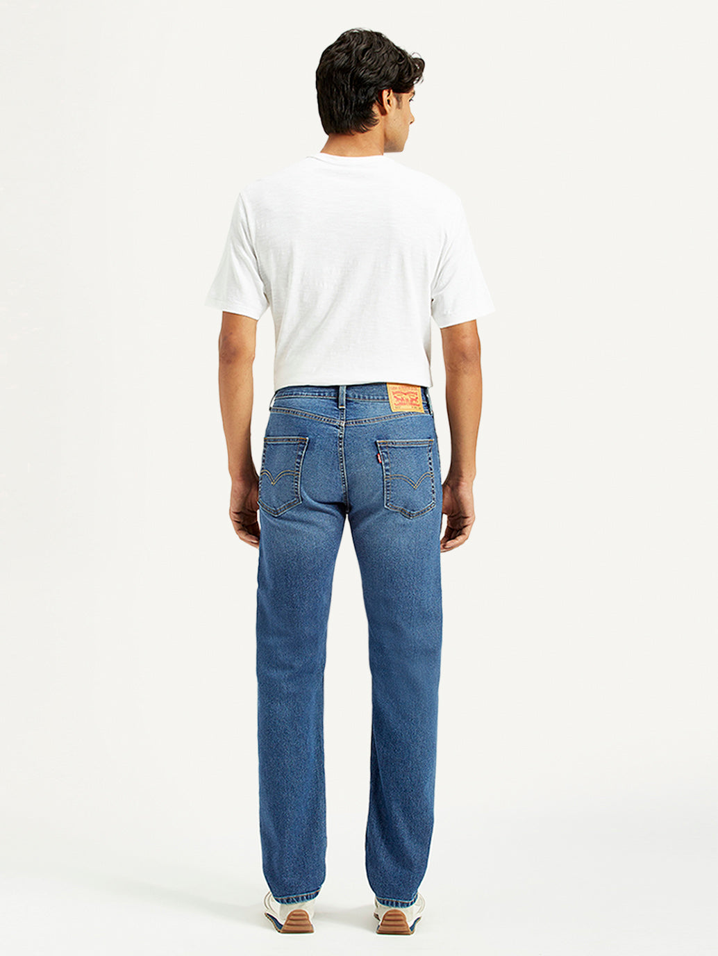 Men's 511 Med Indigo Slim Fit Mid Rise Jeans - Back View