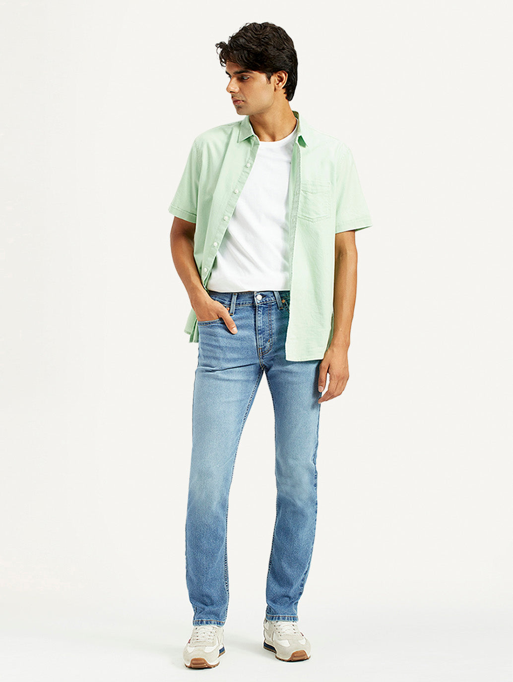 Men's 511 Med Indigo Slim Fit Mid Rise Jeans