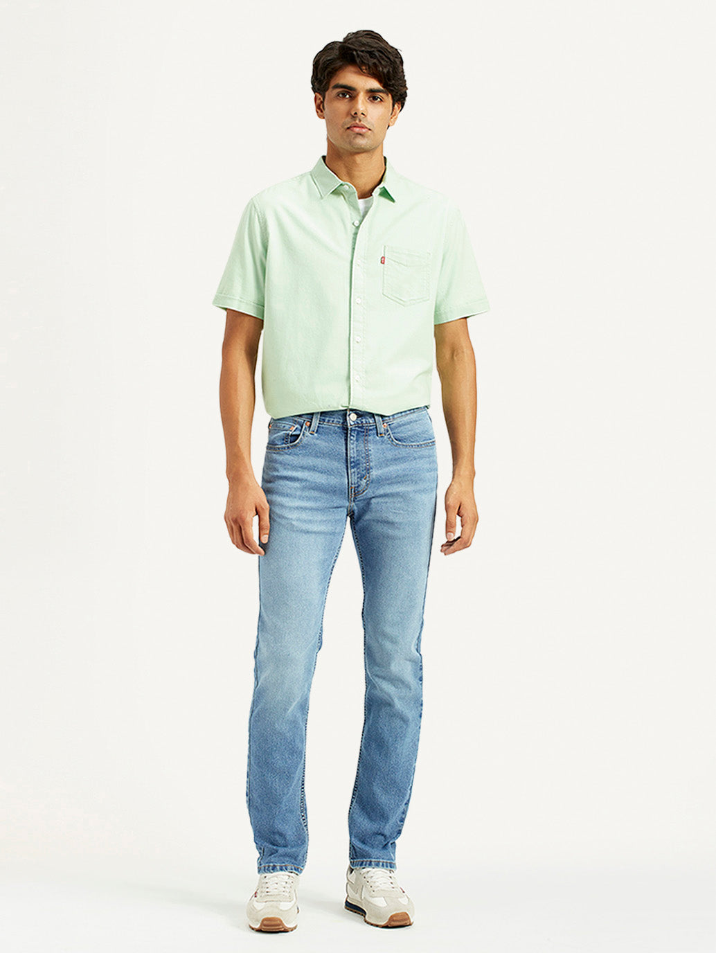 Men's 511 Med Indigo Slim Fit Mid Rise Jeans - Front View