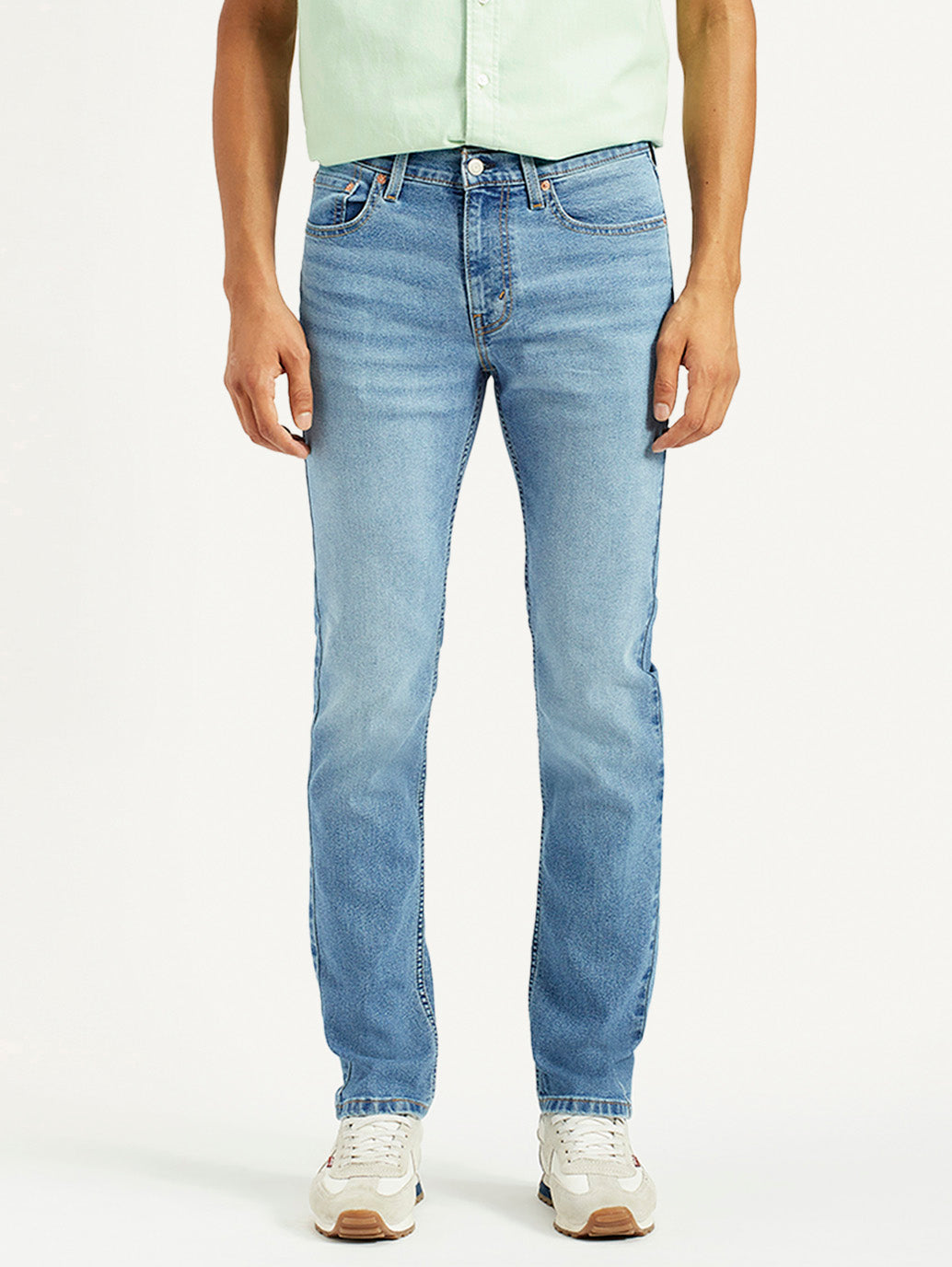 Men's 511 Med Indigo Slim Fit Mid Rise Jeans - Front View