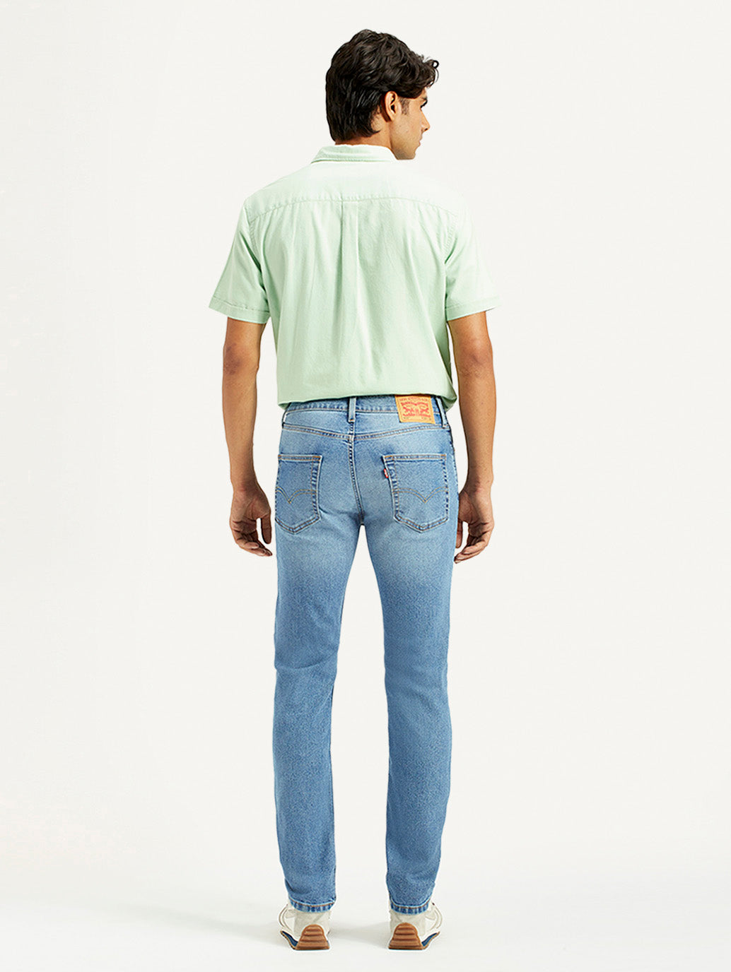 Men's 511 Med Indigo Slim Fit Mid Rise Jeans - Back View