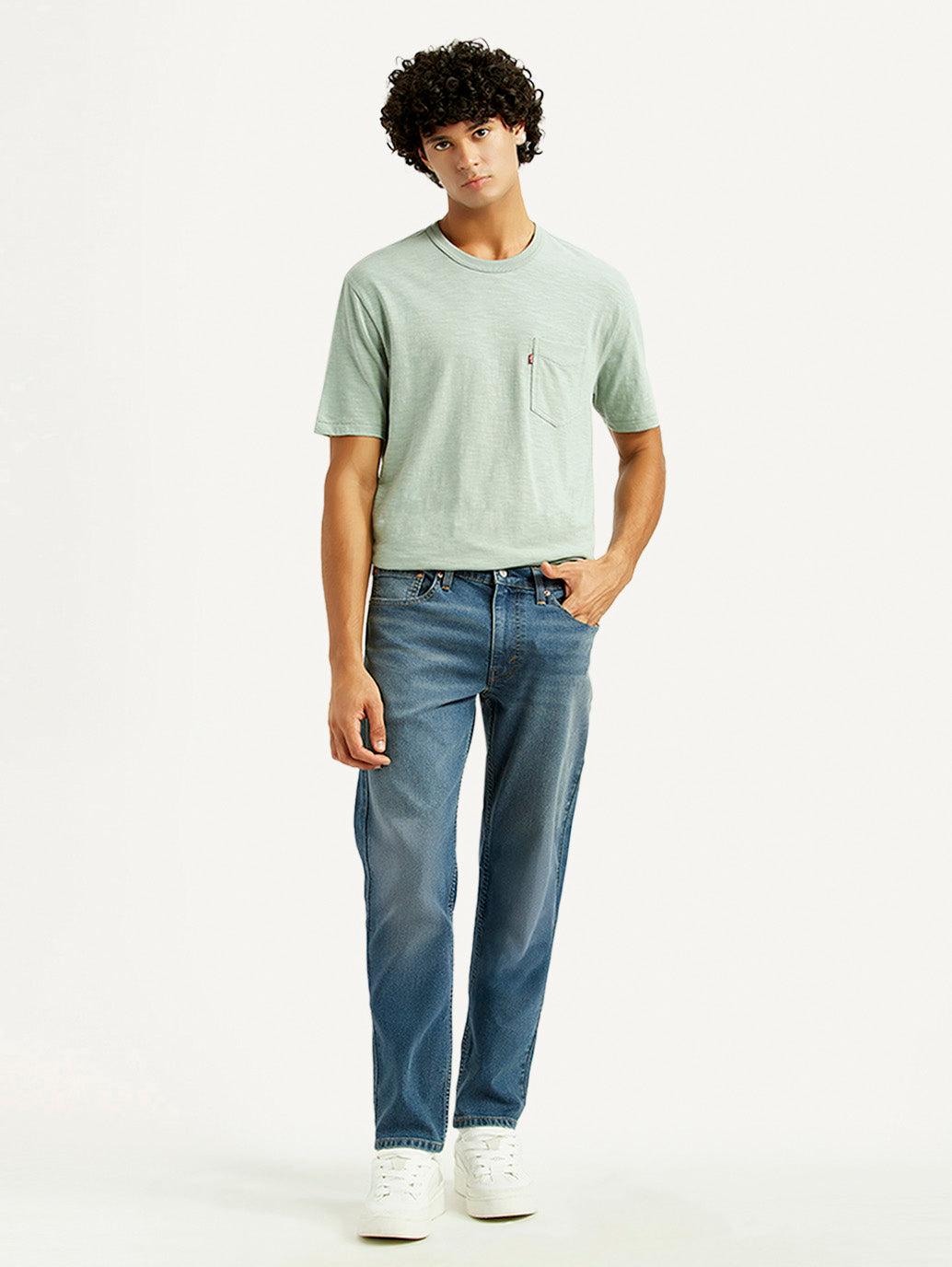 Men's 511 Mid Indigo Slim Fit Mid Rise Jeans - Front View