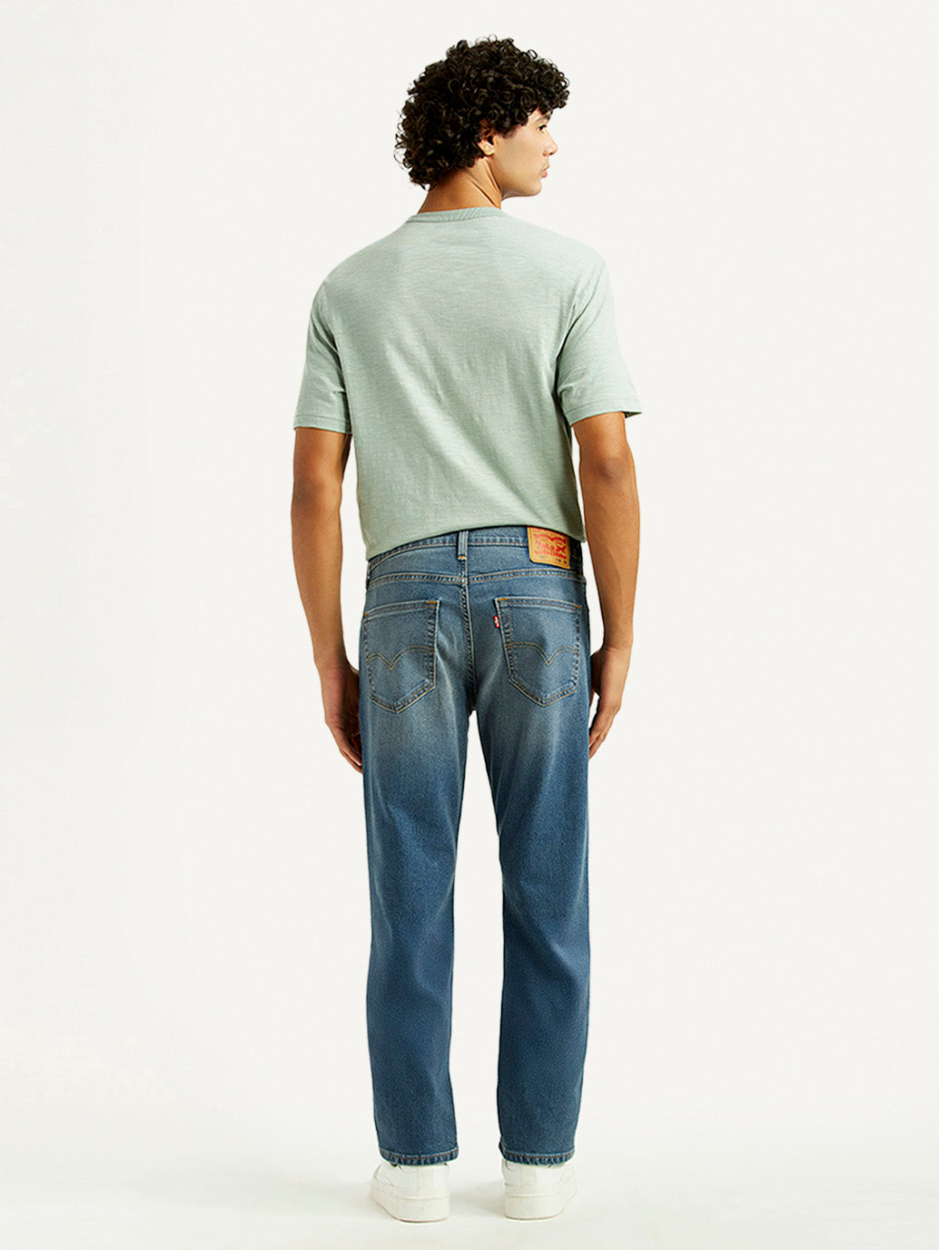 Men's 511 Mid Indigo Slim Fit Mid Rise Jeans - Back View