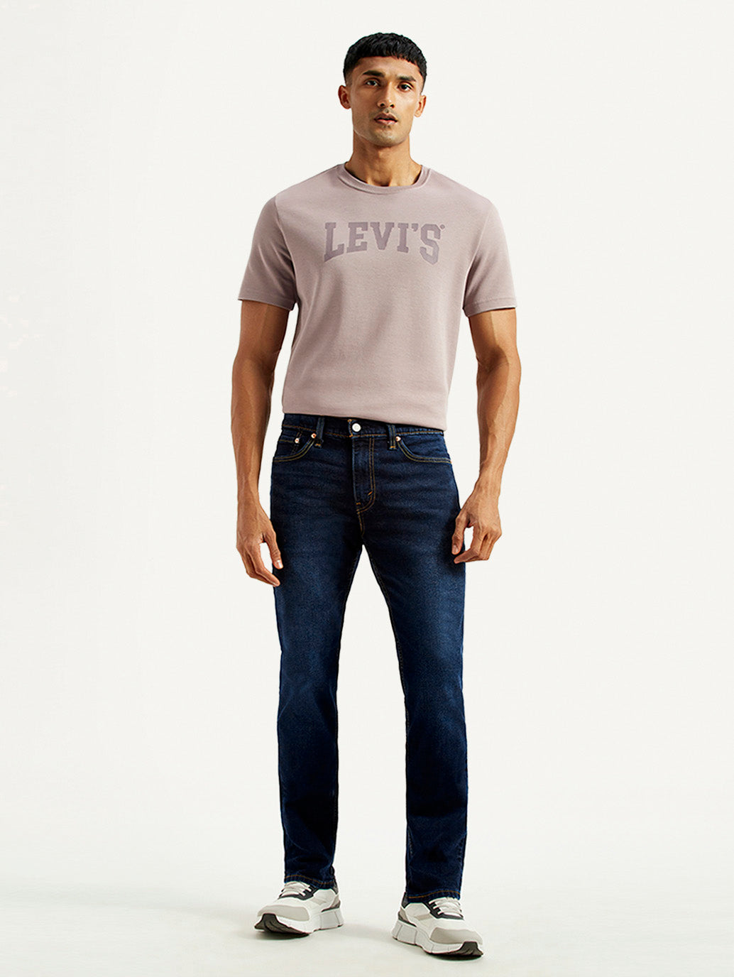 Men's 511 Dark Indigo Slim Fit Mid Rise Jeans - Front View