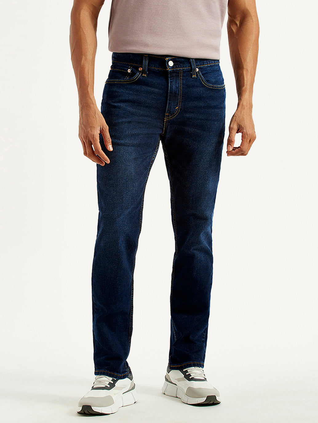 Men's 511 Dark Indigo Slim Fit Mid Rise Jeans - Front View
