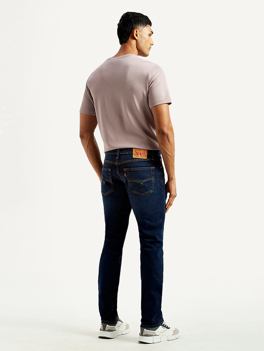 Men's 511 Dark Indigo Slim Fit Mid Rise Jeans - Back View