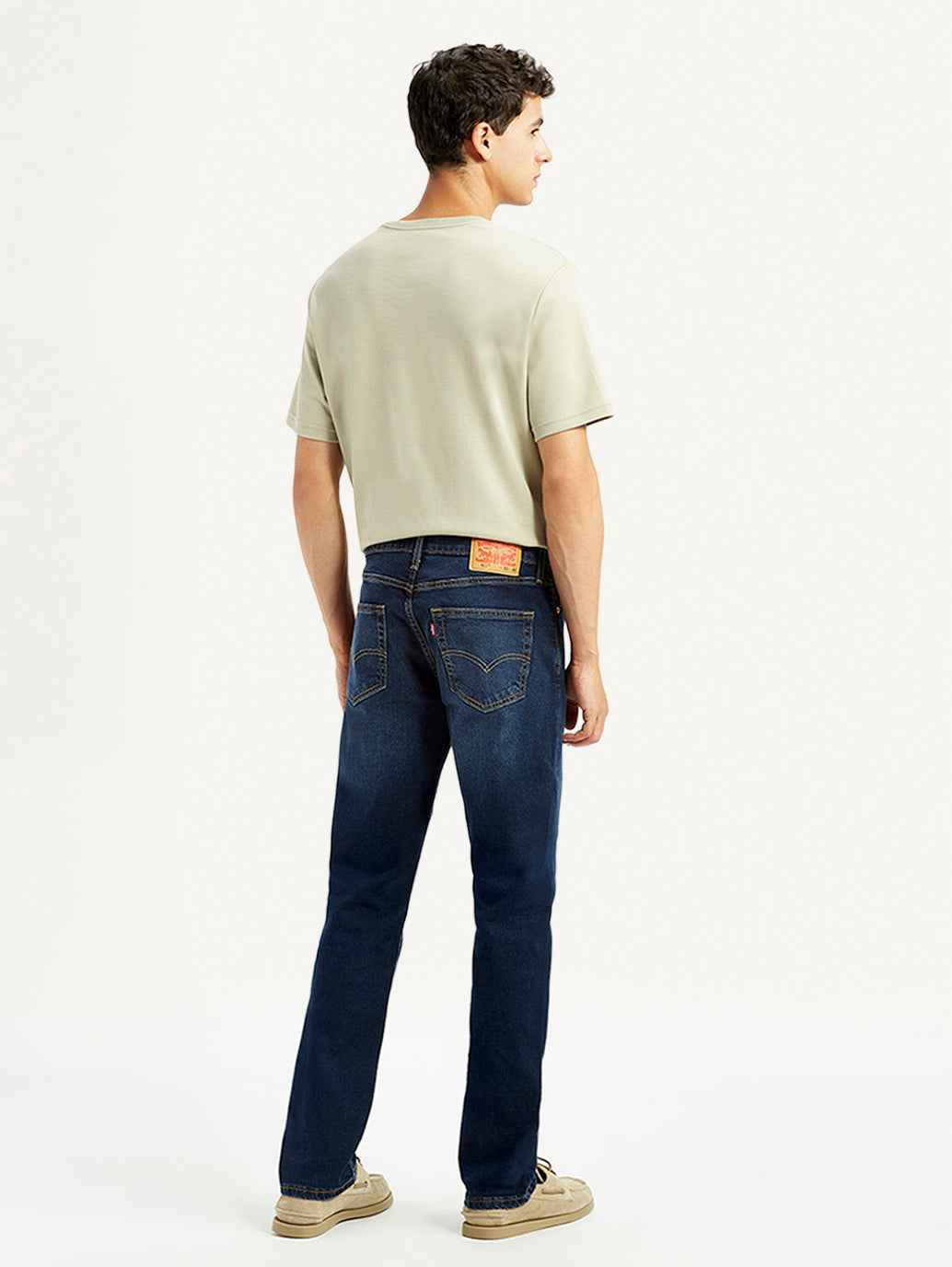 Men's 511 Dark Indigo Slim Fit Mid Rise Jeans - Back View