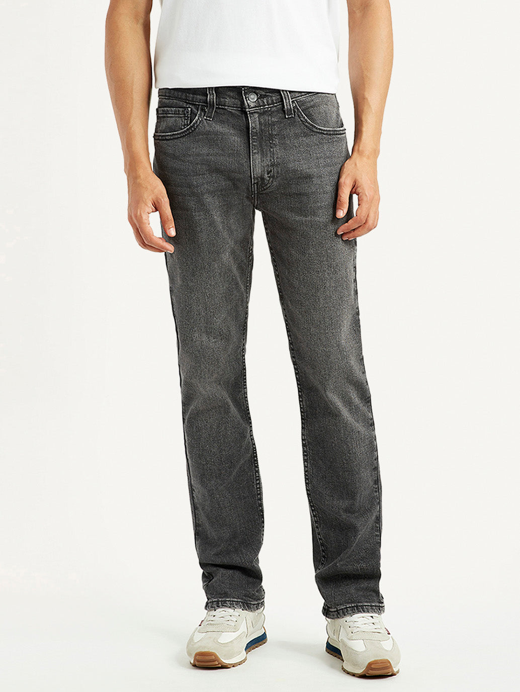 Men's 511 Black Slim Fit Mid Rise Jeans - Front View