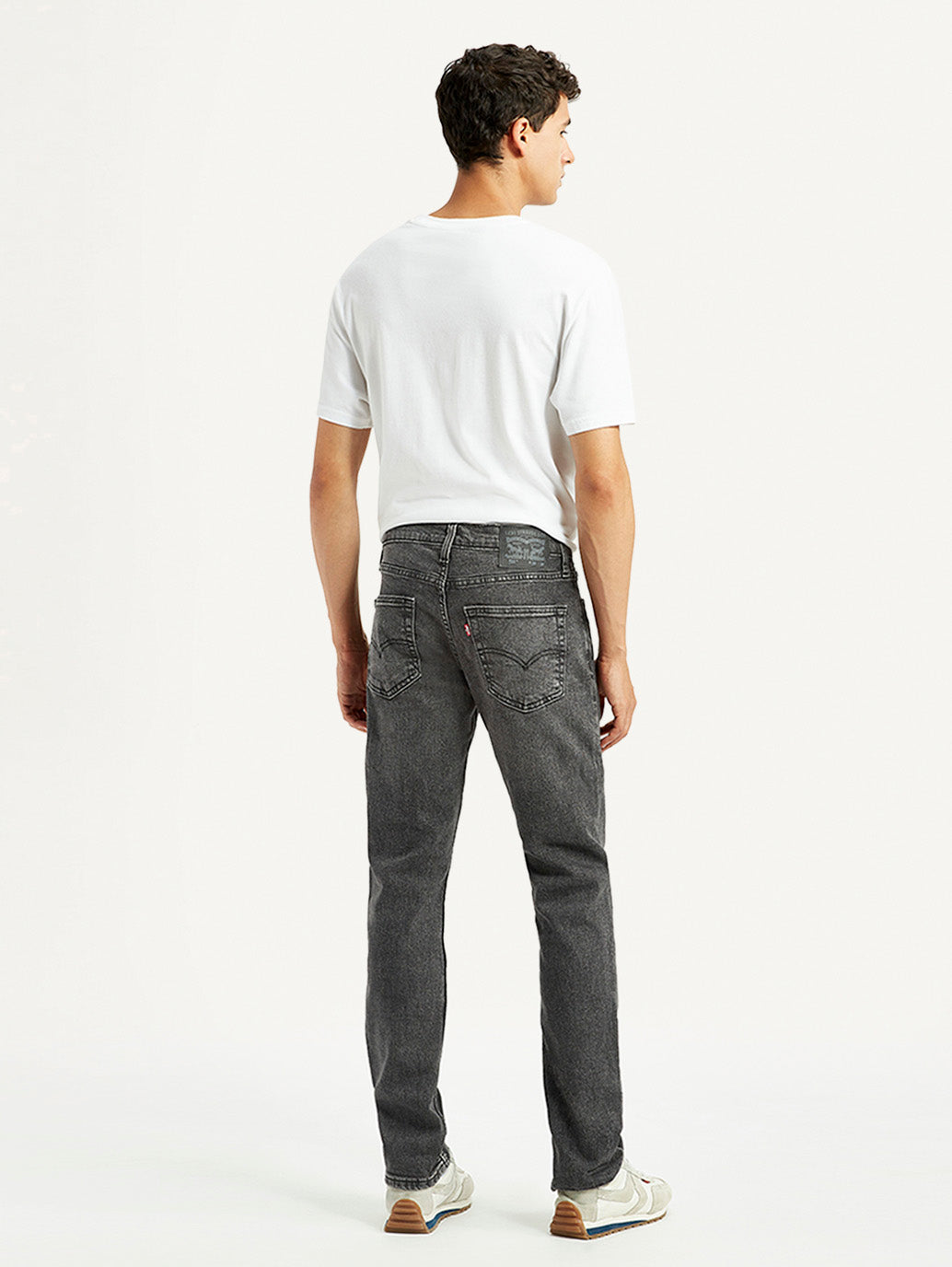 Men's 511 Black Slim Fit Mid Rise Jeans - Back View