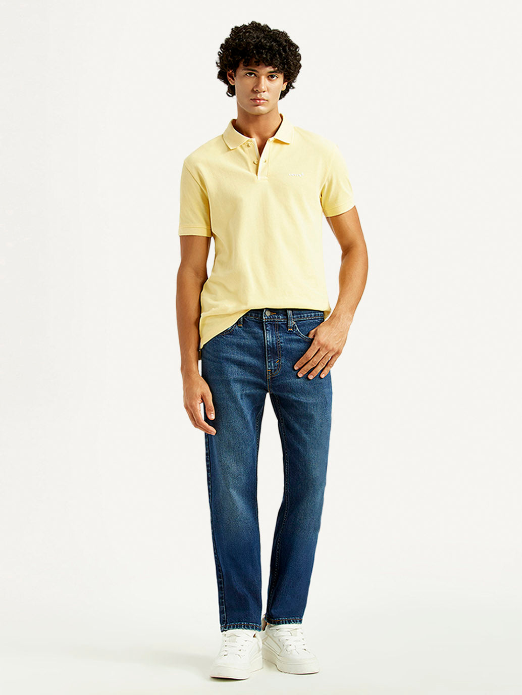 Men's 511 Dark Indigo Slim Fit Mid Rise Jeans - Styleshot View