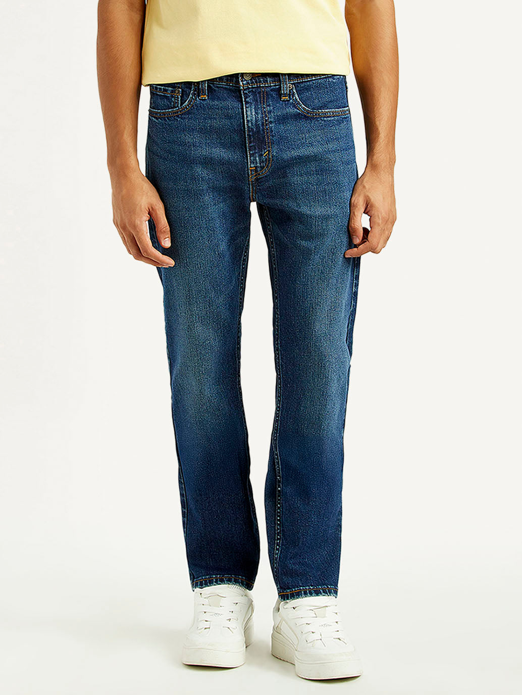 Men's 511 Dark Indigo Slim Fit Mid Rise Jeans - Front View