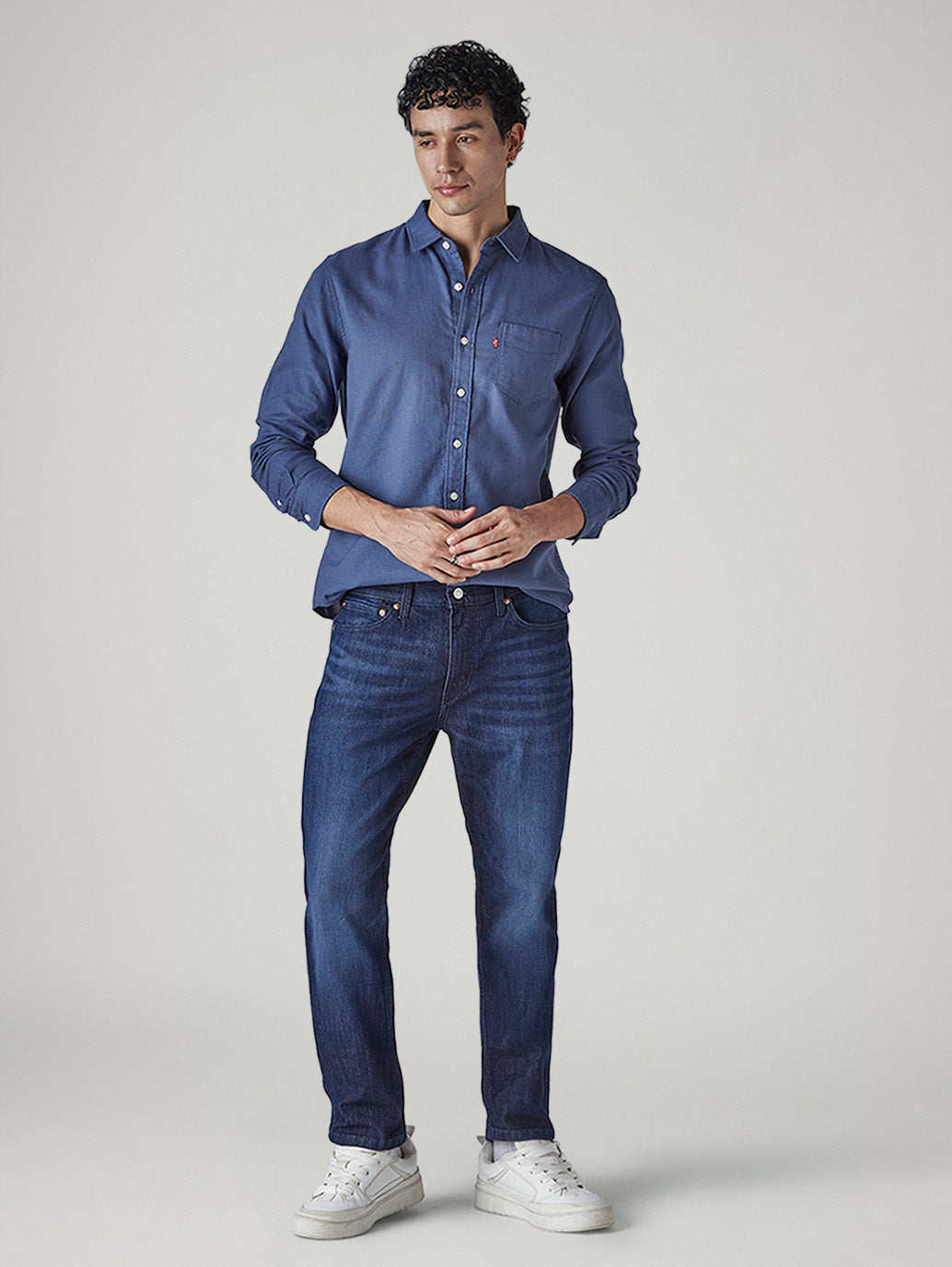 Men's 511 Blue Slim Fit Mid Rise Jeans