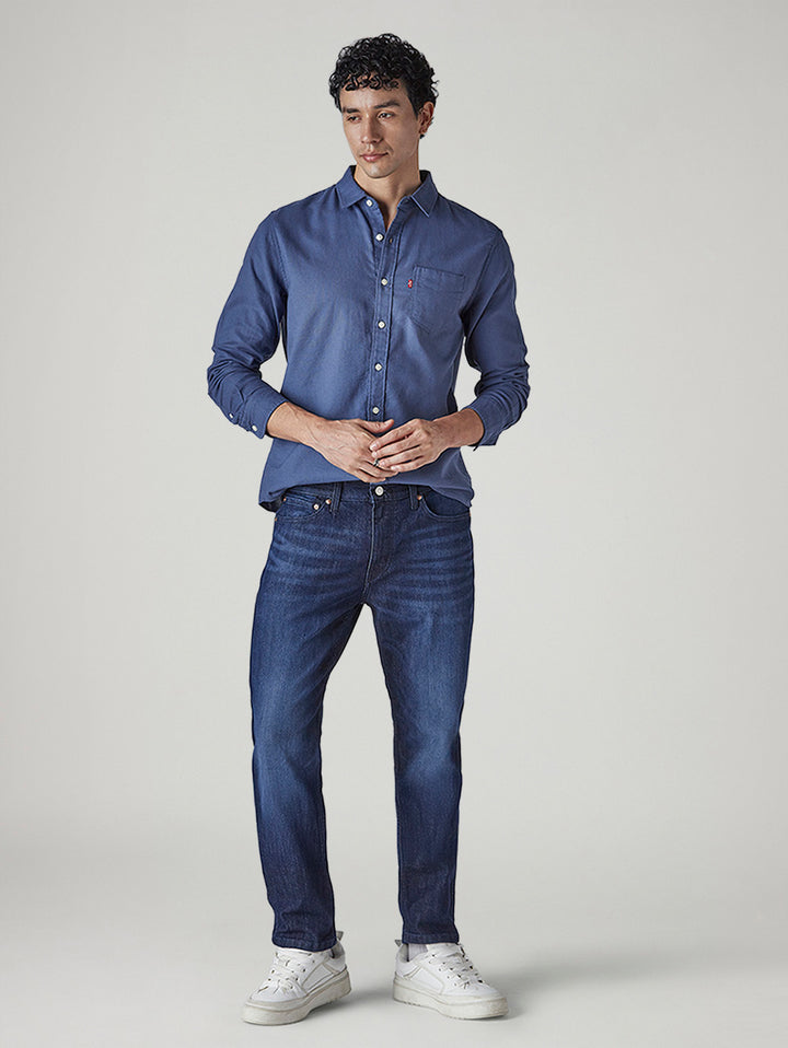 Men's 511 Blue Slim Fit Mid Rise Jeans