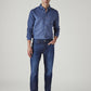 Men's 511 Blue Slim Fit Mid Rise Jeans - Front View